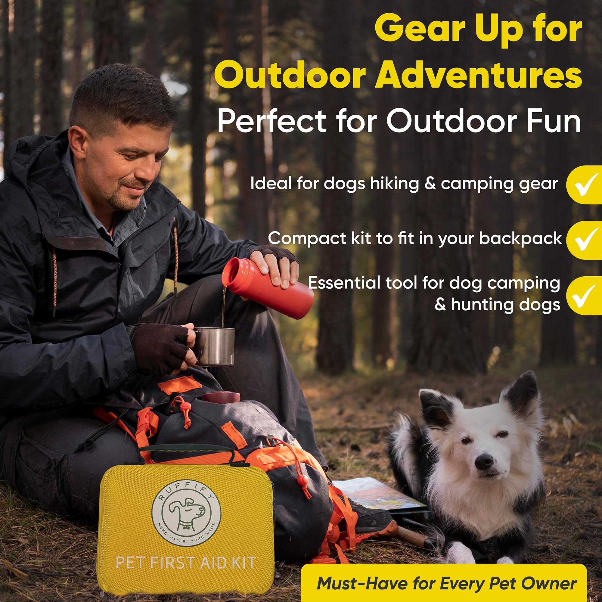 Ruffify bright reflective case helps locate kit quickly