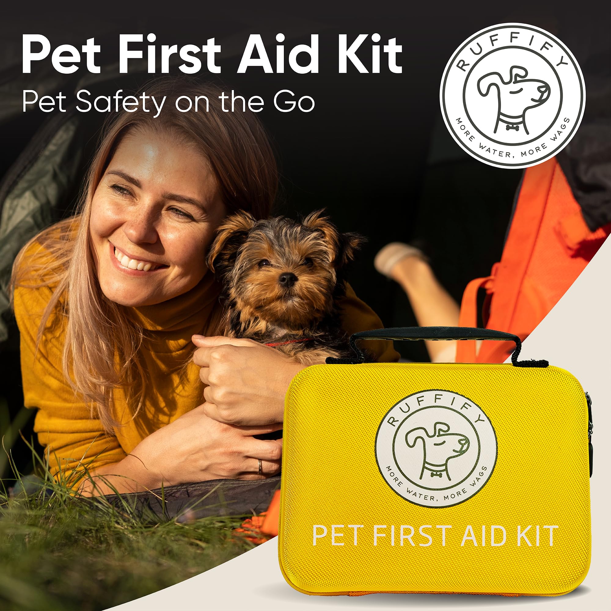 Ruffify travel-ready kit fits car, hiking, camping