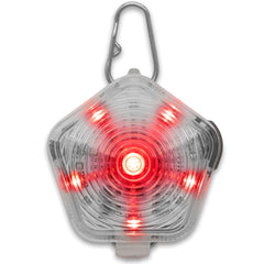 Ruffwear Beacon safety light worn on a dog for nighttime visibility
