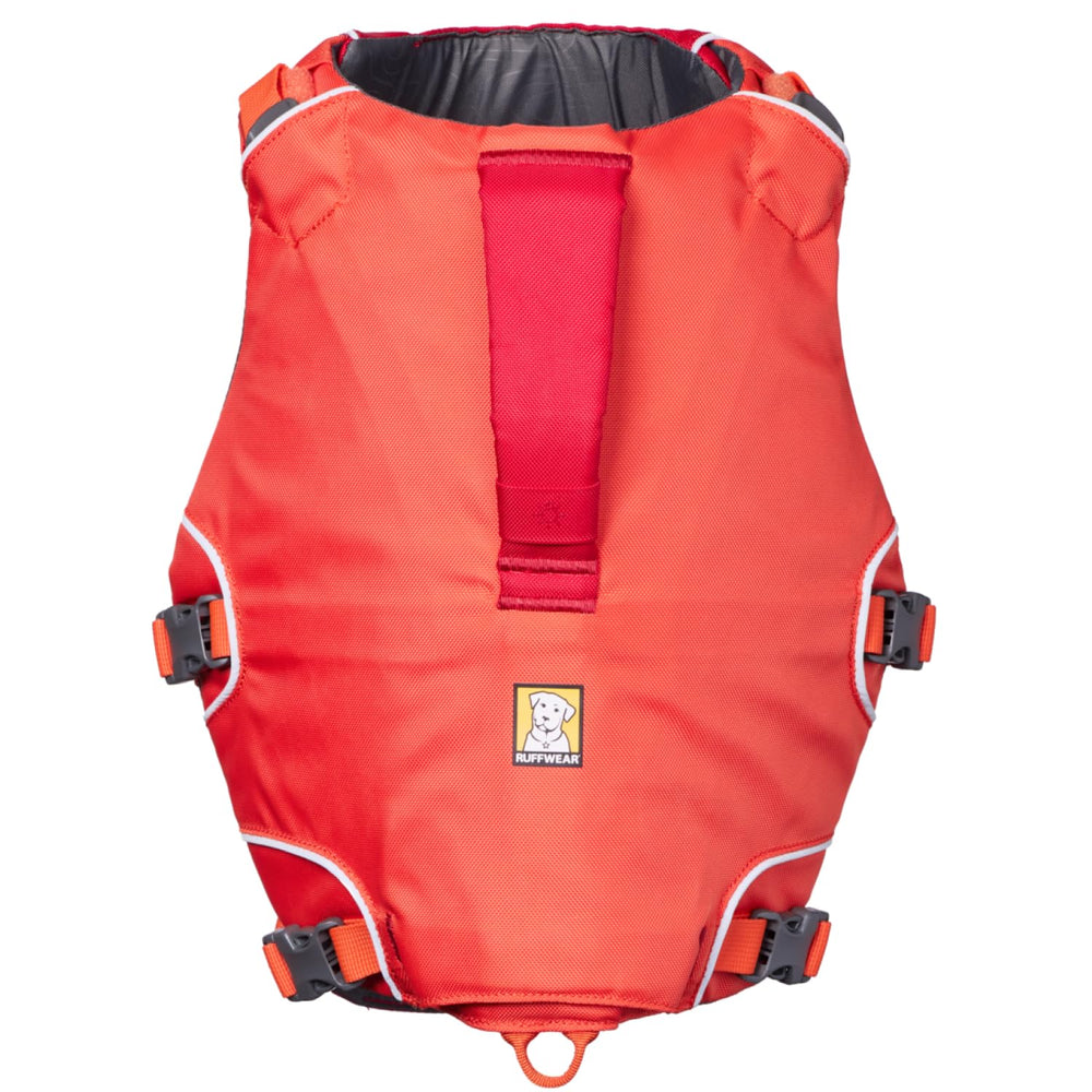 Ruffwear Confluence life jacket's light loop ready for Beacon for enhanced visibility