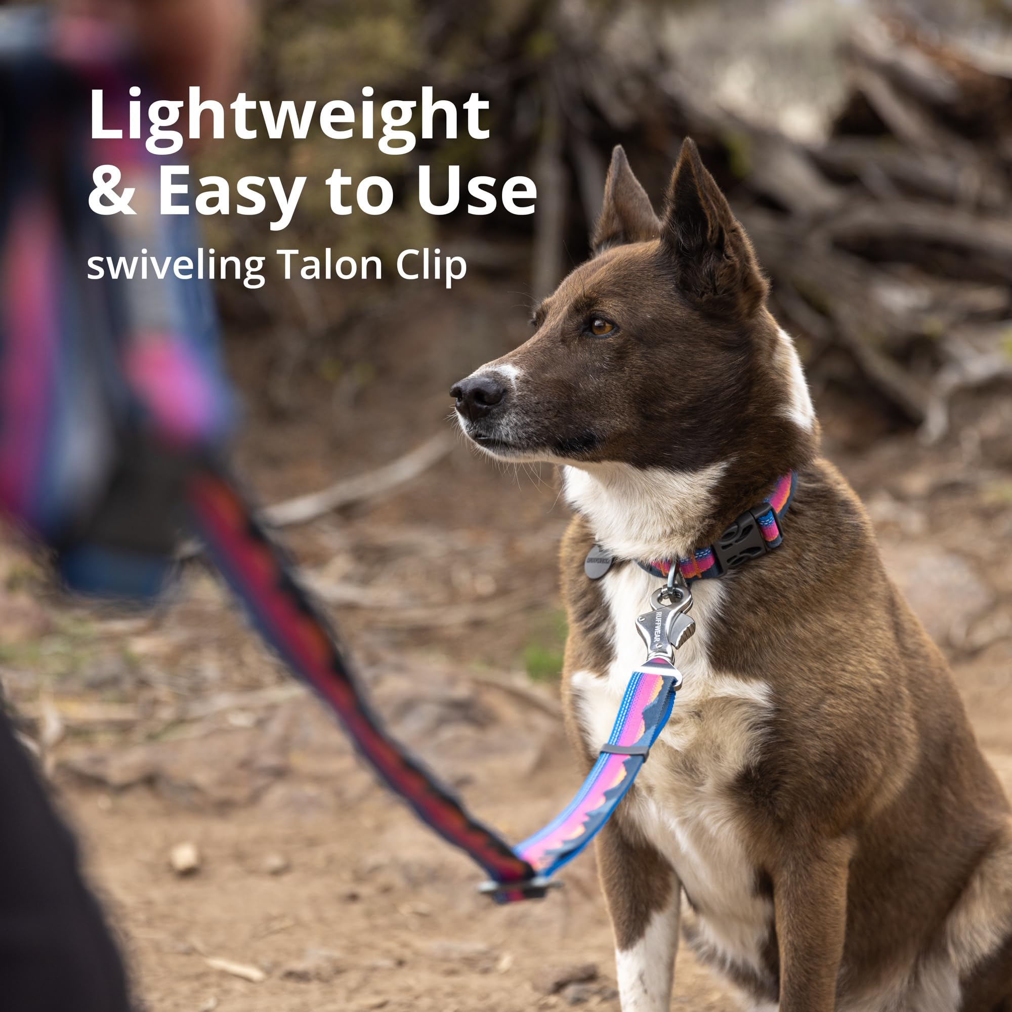 Ruffwear Crag Ex Leash accessory-loop enables lightweight bag or item carry during hikes
