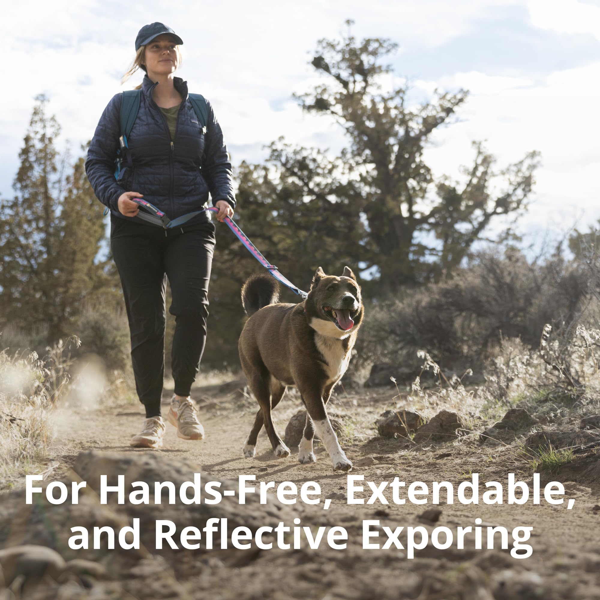 Ruffwear Crag Ex Leash handheld-use demonstrates comfortable grip for controlled hiking and daily walks