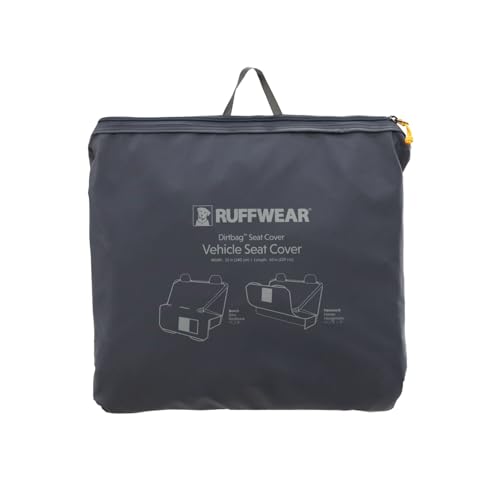 Ruffwear Dirtbag seat cover in flat bench mode protects upholstery with waterproof surface