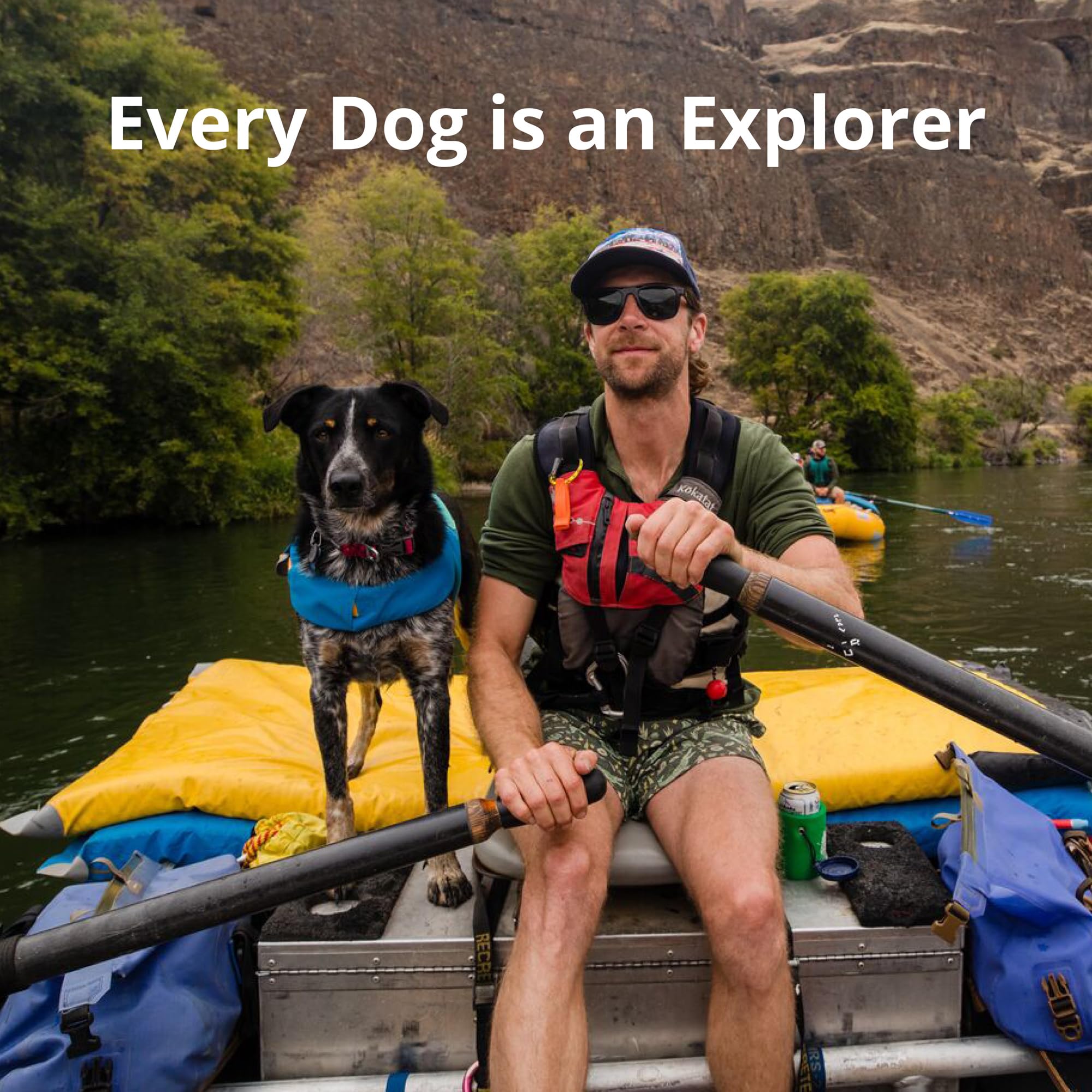 Ruffwear Float Coat in action during boating and outdoor activity