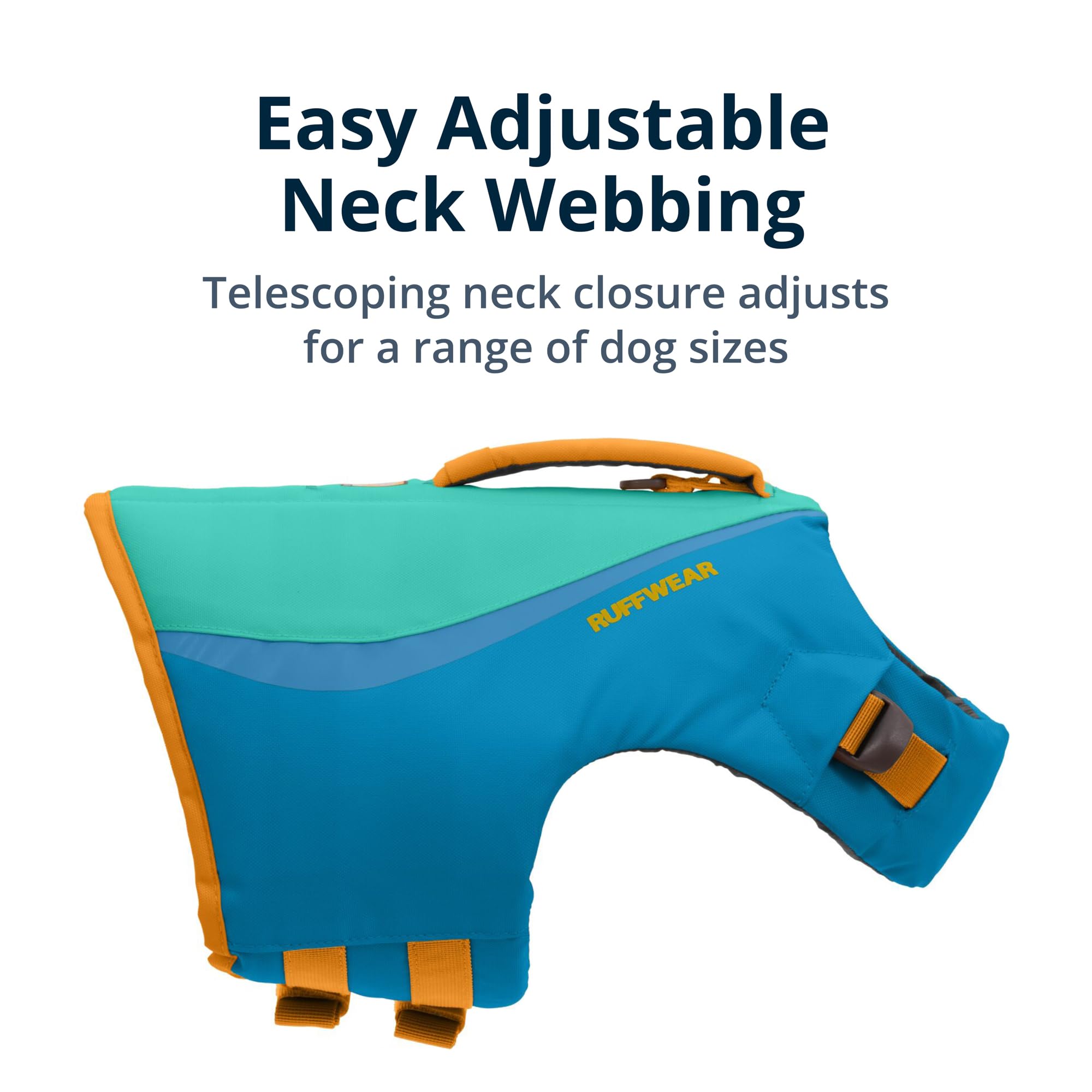 Ruffwear Float Coat light loop accommodates Beacon Light for enhanced night visibility