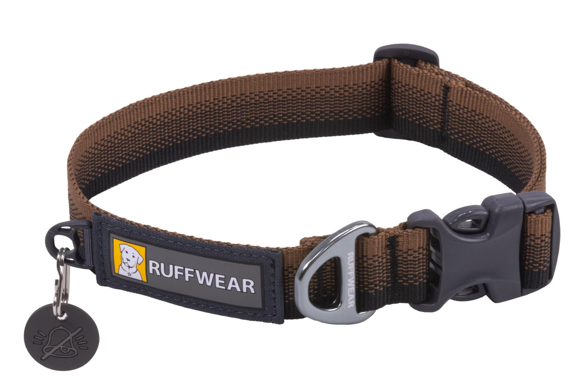 Ruffwear Front Range Collar Moonlight Fade close-up shows versatile side-release buckle for easy, secure adjustment