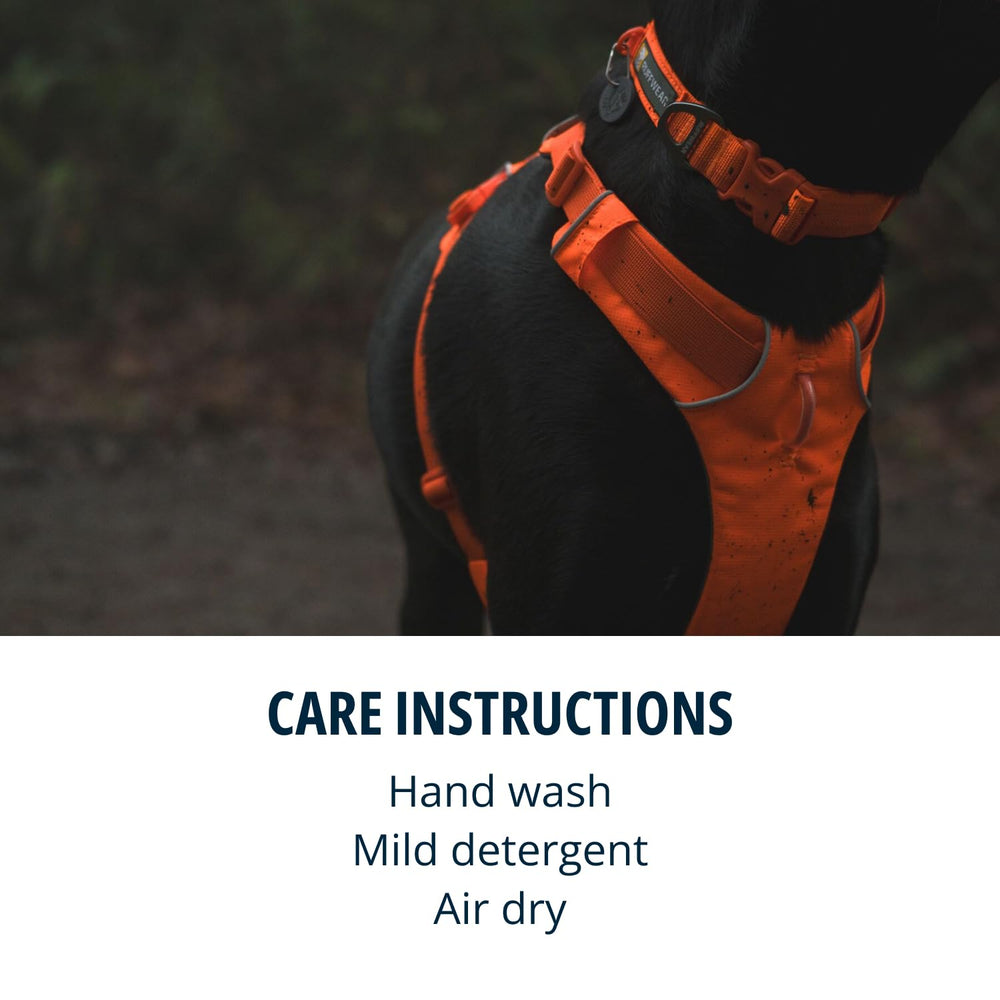 Ruffwear Front Range Collar soft Tubelok webbing distributes pressure for all-day comfort.