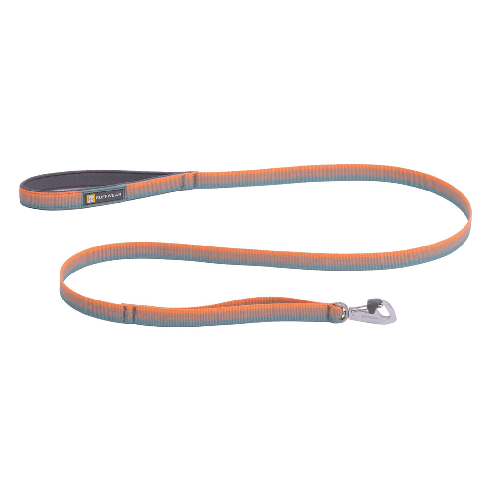 Ruffwear Front Range leash-clip demonstrates secure connection for dependable daily walks.