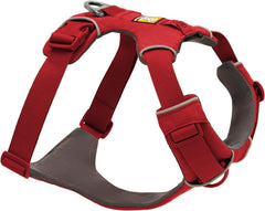 Ruffwear Front Range harness back-ring for secure leash attachment during daily walks.