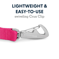 Ruffwear Front Range Leash one-handed-attachment makes clipping on the go easy.