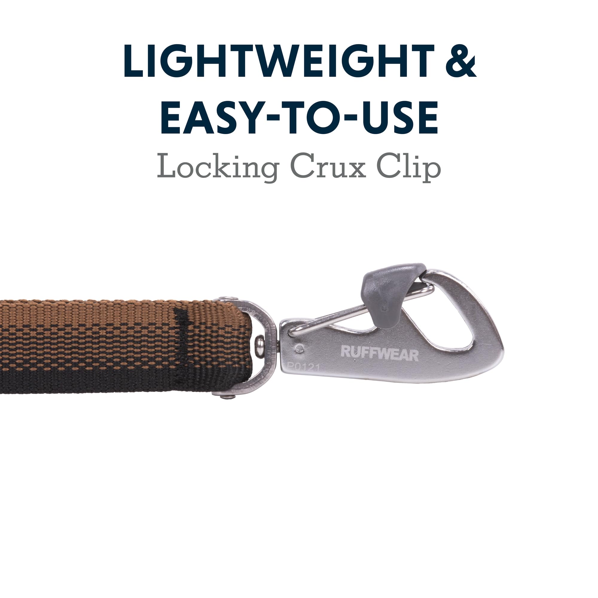 Ruffwear Front Range Leash traffic handle provides quick restraint for safety in busy areas.