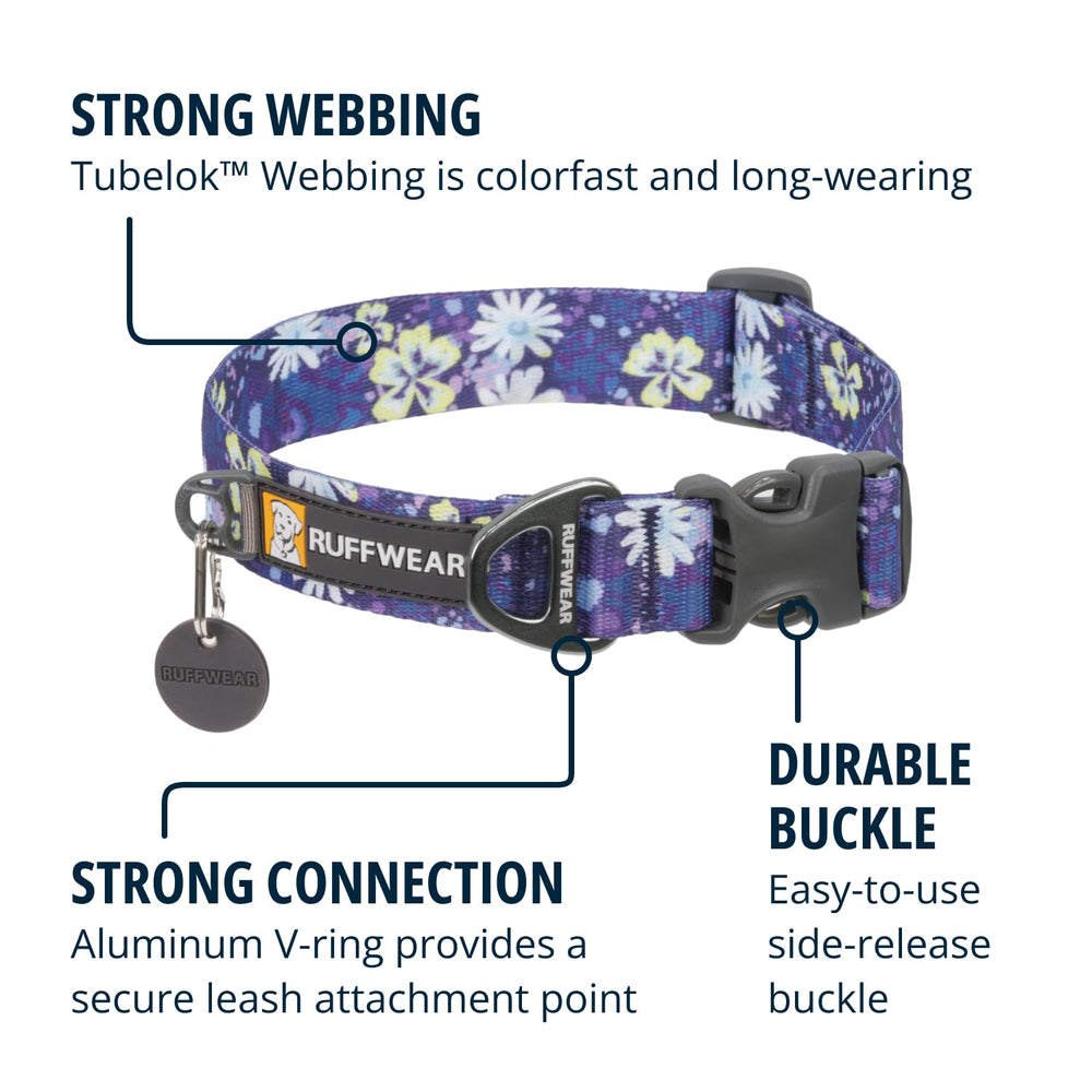 Ruffwear Front Range side-release buckle for easy on/off and secure fit.