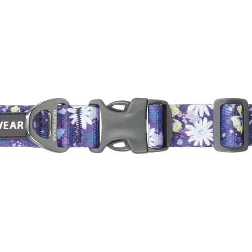 Ruffwear Front Range Wildflower webbing texture showing soft comfort on daily walks.