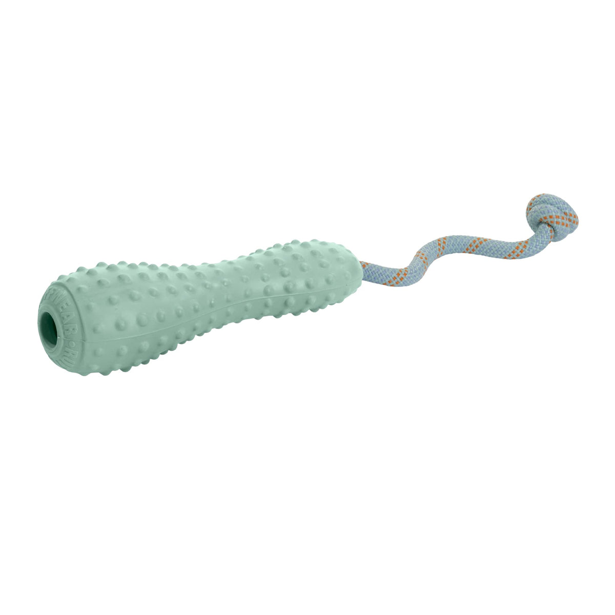 Ruffwear Gourdo throw toy in sage green for dogs, ideal for fetch and outdoor play.