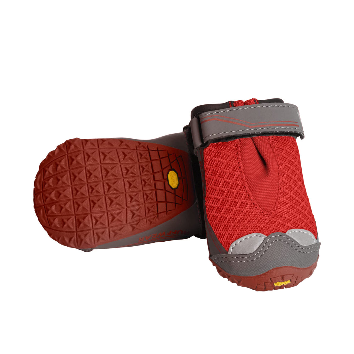 Ruffwear Grip Trex dog shoes show non-slip traction for confident grip on varied terrain.