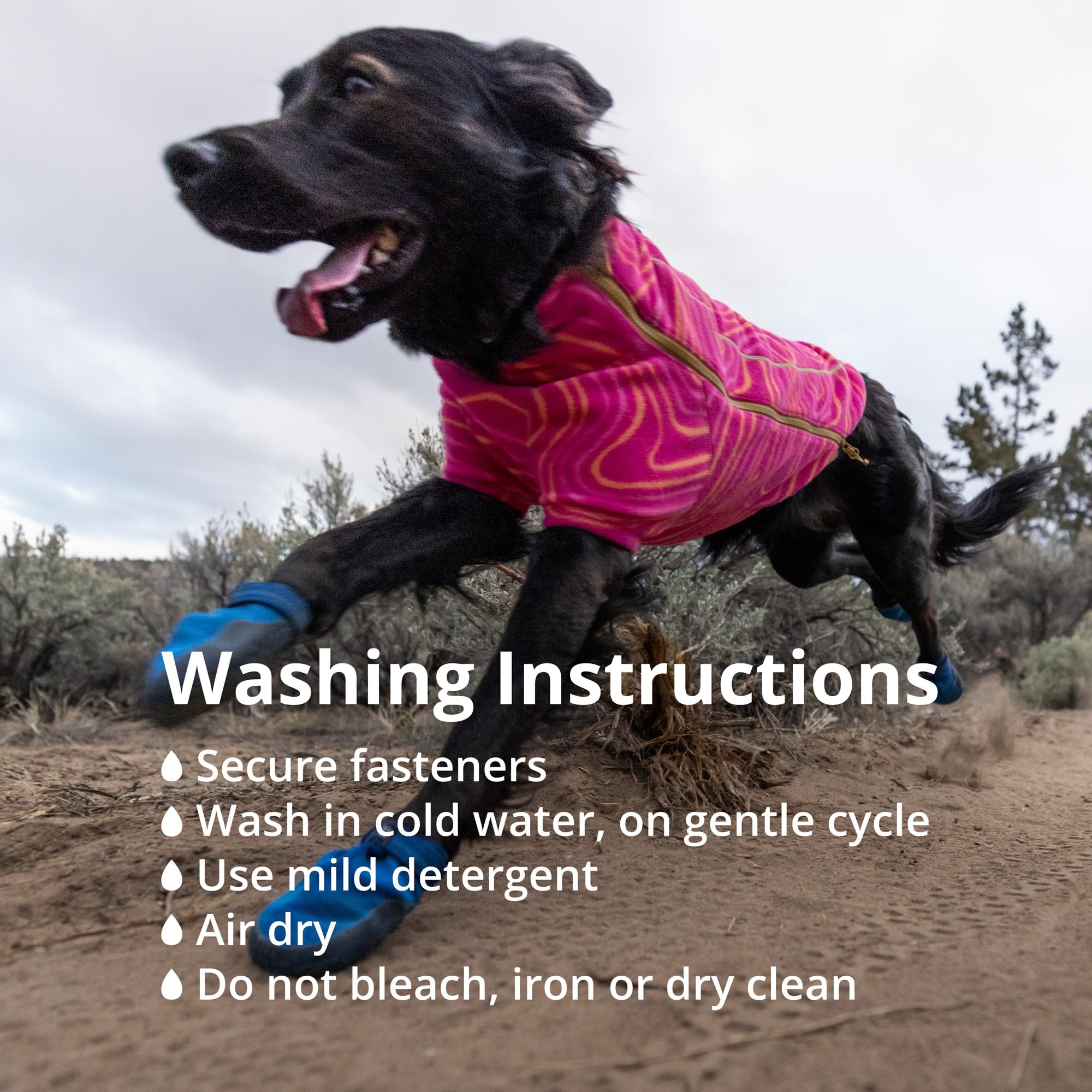 Ruffwear Hi & Light pair on front paw for precise sizing and fit
