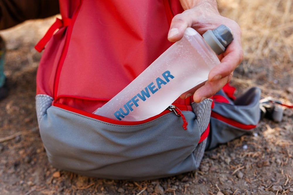 Ruffwear Hitch Hiker hip belt pockets provide quick access to essentials