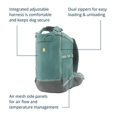 Ruffwear Hitch Hiker inside-padding highlights plush EVA padding for dog comfort.