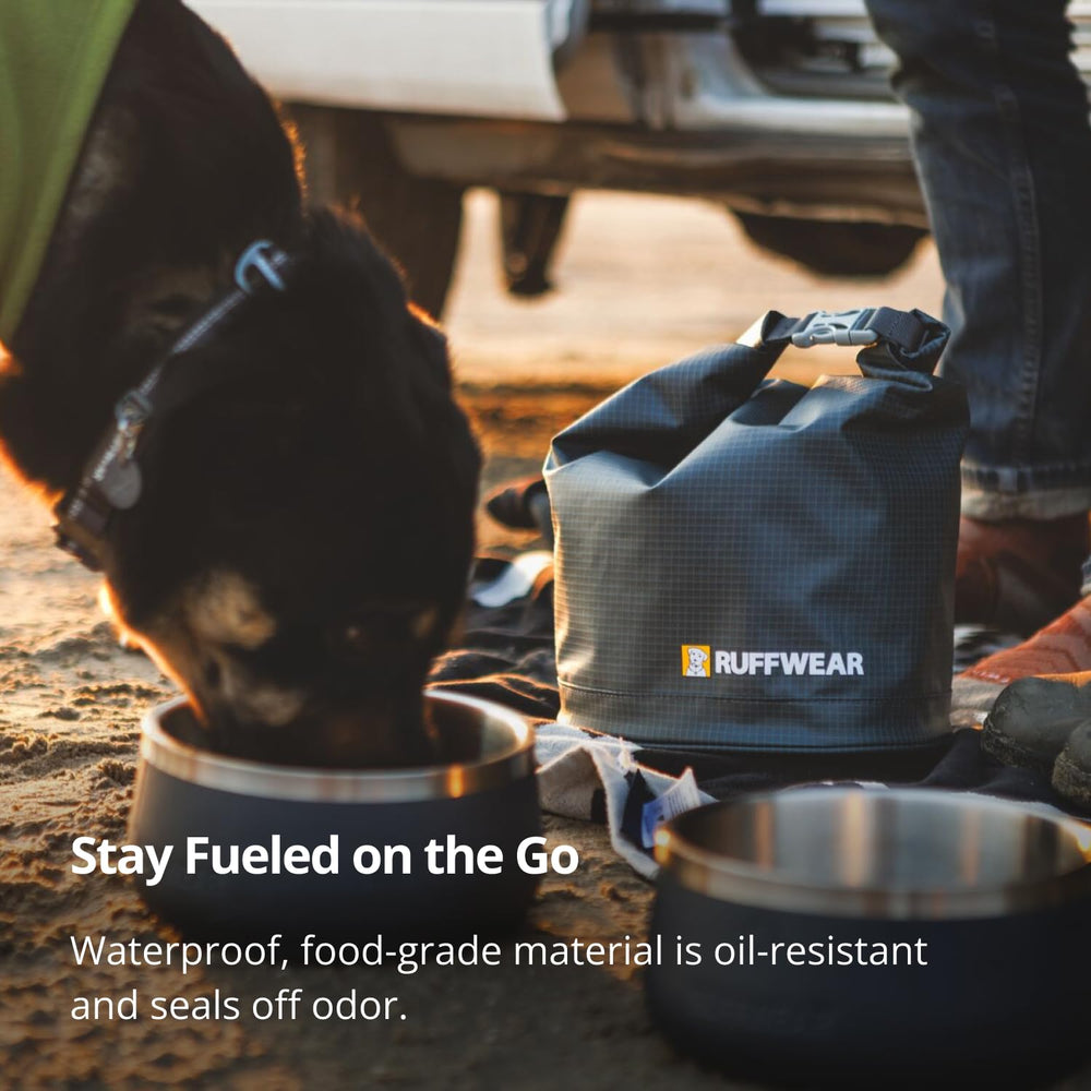 Ruffwear Kibble Kaddie top-spout pour simplifies feeding without spills.