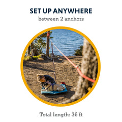 Ruffwear Knot-A-Hitch durable webbing and rope withstands rugged outdoor use.