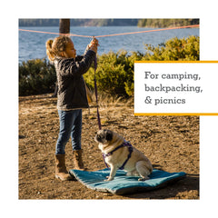 Ruffwear Knot-A-Hitch single-post connection keeps your pup secure.