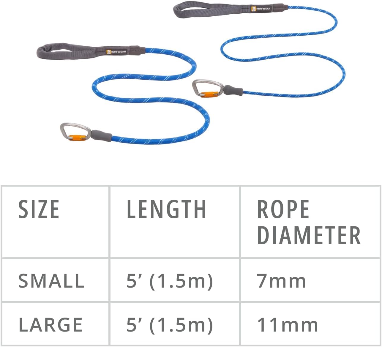 Ruffwear Knot-a-Leash accessory loop emphasizes convenient pick up bag attachment.