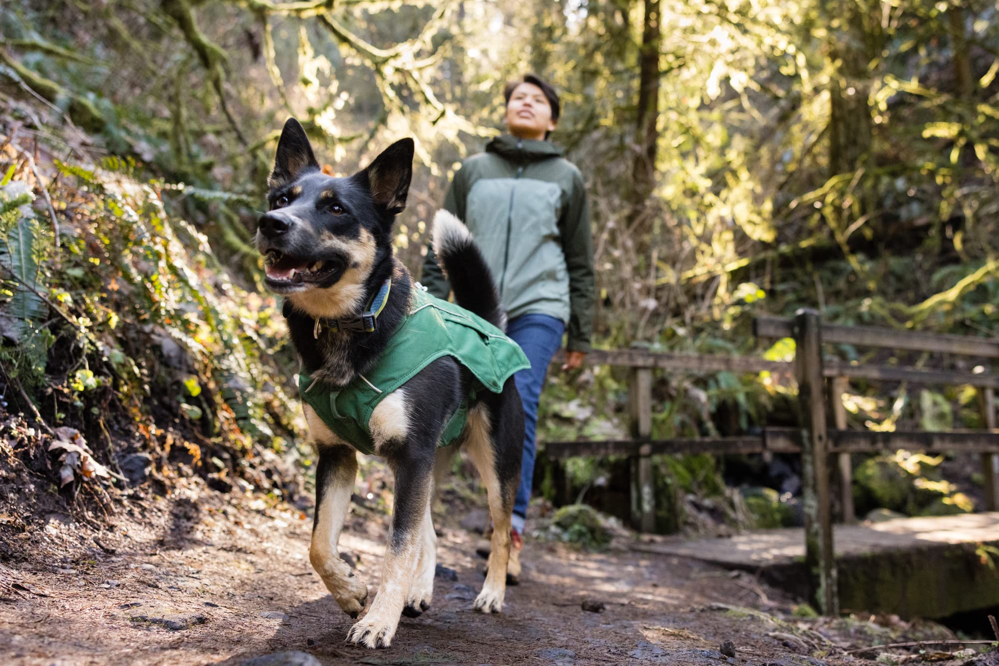 Ruffwear Overcoat Fuse light loop ready for Beacon attachment for safety