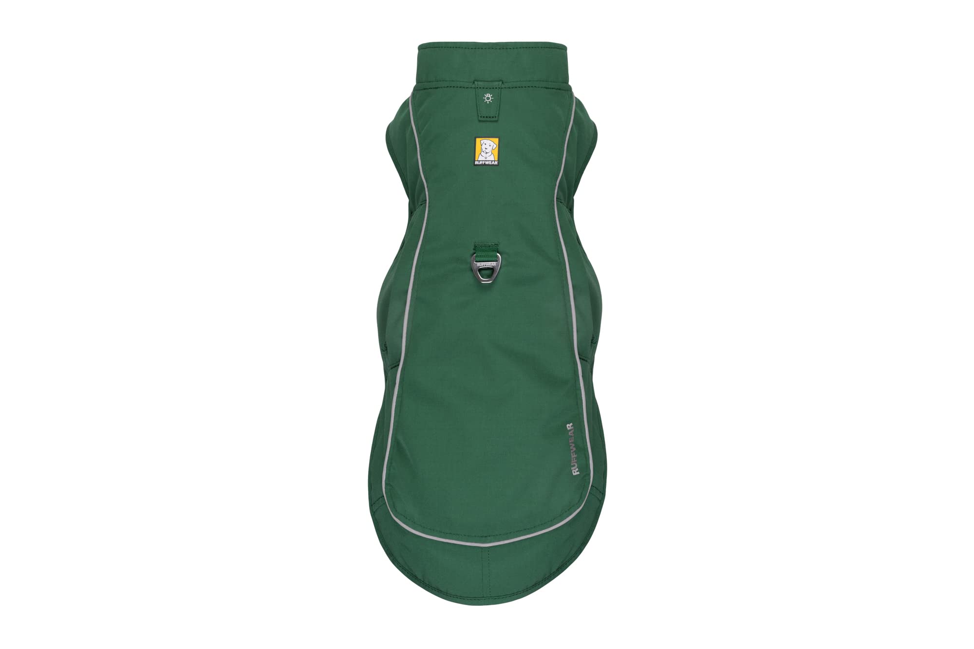 Ruffwear Overcoat Fuse weather-resistant fabric protects against rain and wind