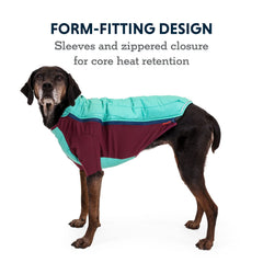 Ruffwear Powder Hound weather shell 75D blocks wind and light snow