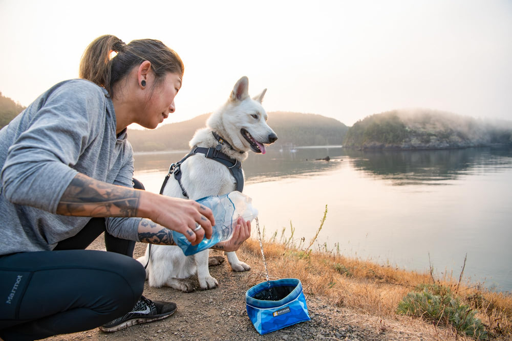 Ruffwear Quencher water-resistant shell shows rugged durability on trails.