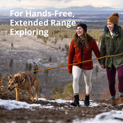 Ruffwear Roamer Bungee Leash showing wavelength stretch for smoother control