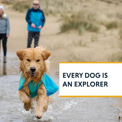 Ruffwear Sun Shower easy-on-off buckles speed dressing.