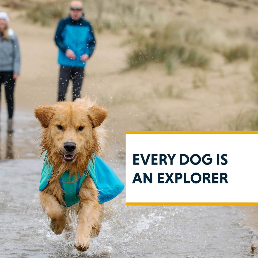 Ruffwear Sun Shower trail-ready look demonstrates lightweight protection on hikes in midnight blue