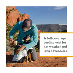Ruffwear Swamp Cooler vest water-activated cooling on hot trails.
