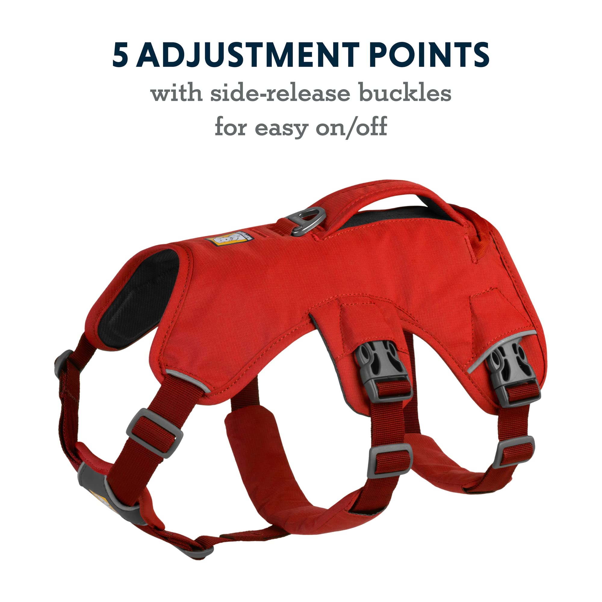 Ruffwear Web Master durable-materials ensure rugged, long-lasting use.