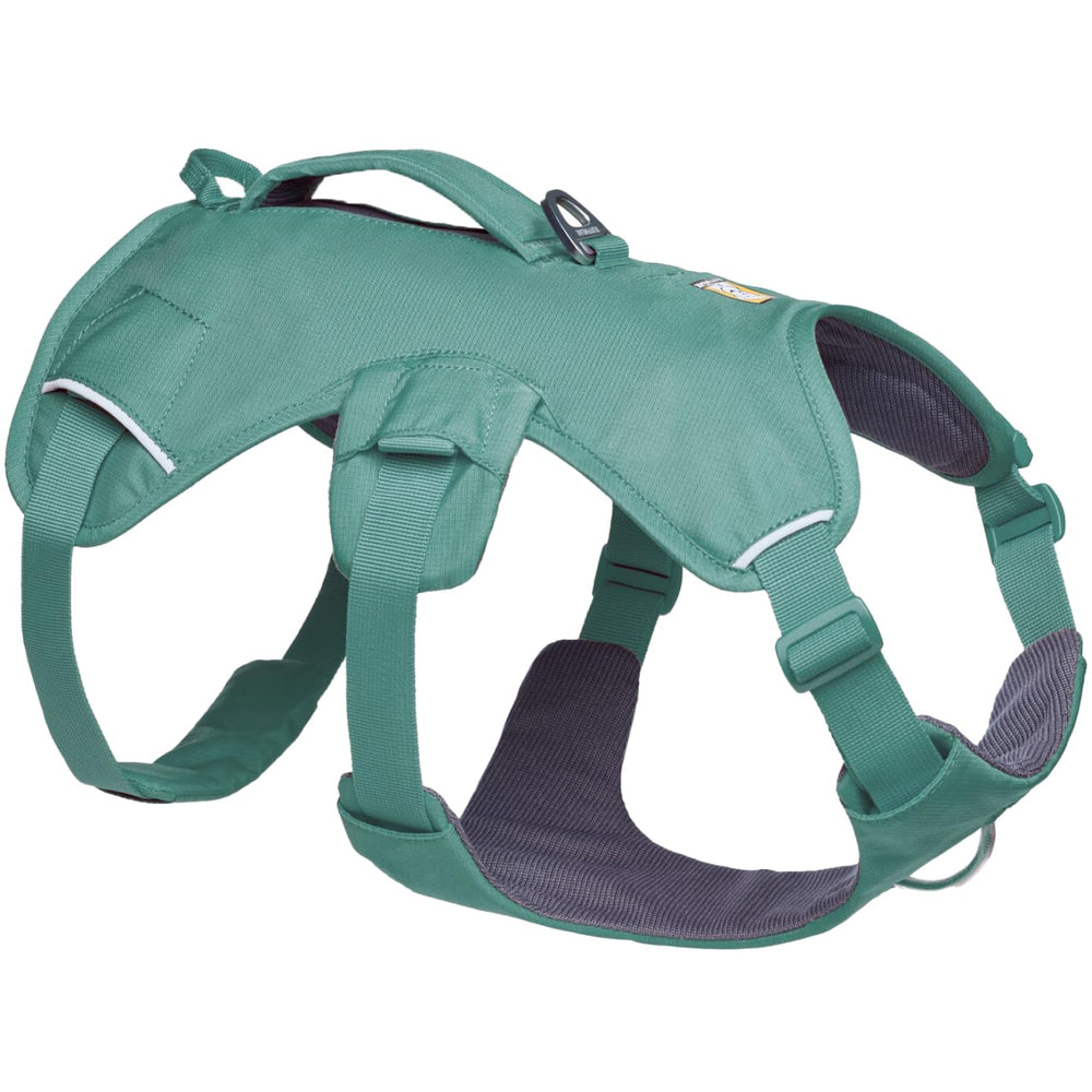 Ruffwear Web Master harness with reinforced lift handle for easy mobility assistance.