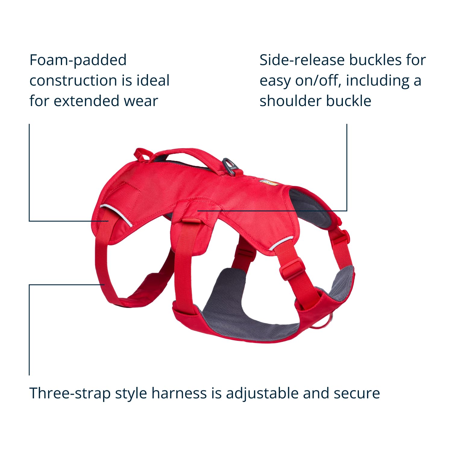 Ruffwear Web Master reinforced lift-handle aids mobility and assistance