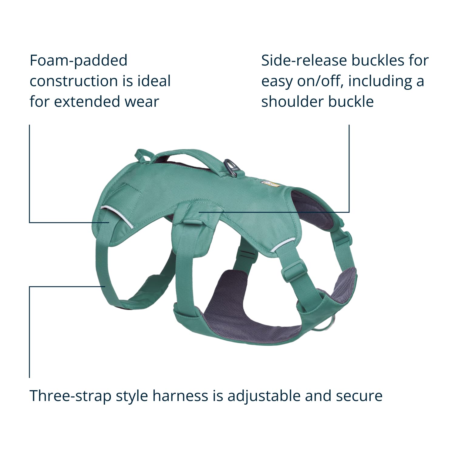 Ruffwear Web Master front clip enabling training and trail use