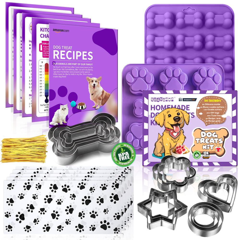 RUGVOMWM dog treat molds pack enabling easy homemade treats for your dog.