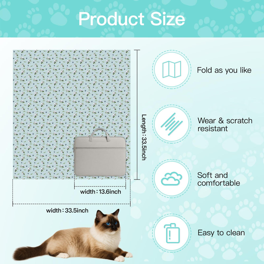 Ruiliangai cat wrap 33x33in size demonstrates fit for kittens to adults.