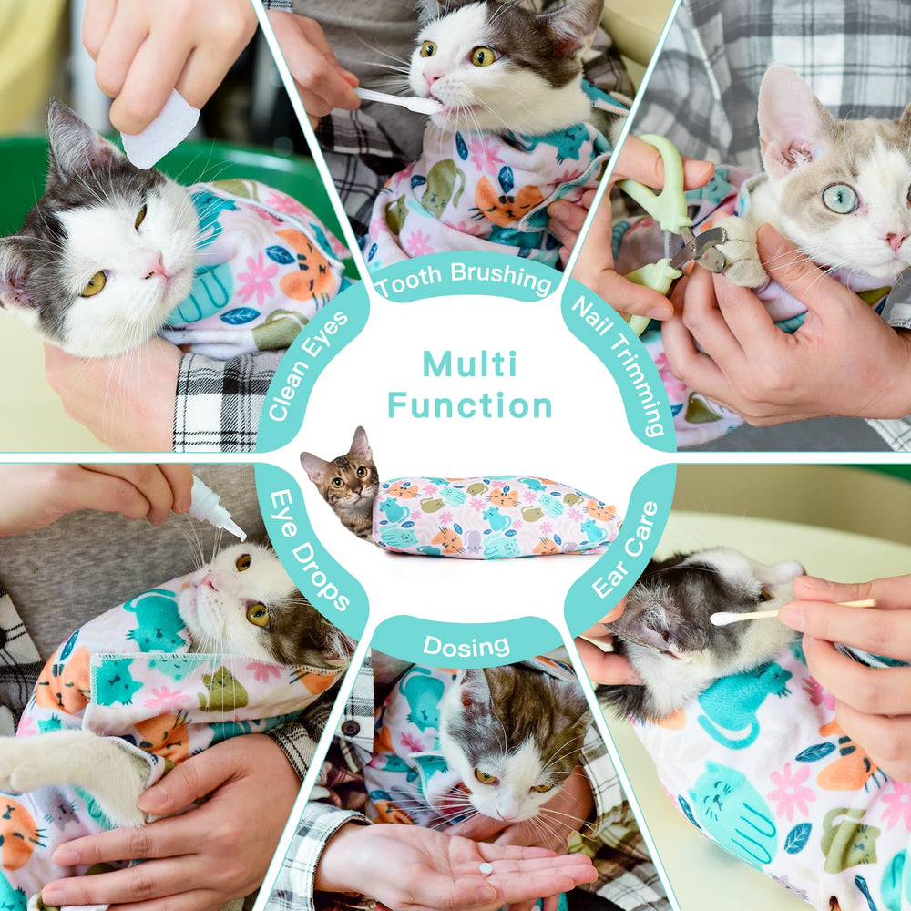Ruiliangai cat wrap portable and lightweight for travel and home use.