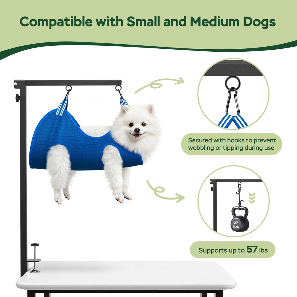 Ruiony foldable design shown for compact storage after grooming sessions