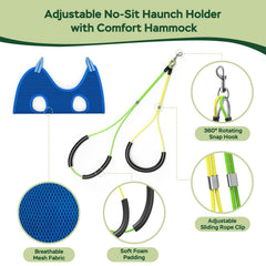 Ruiony grooming hammock at adjustable height showcases versatility for small to medium dogs