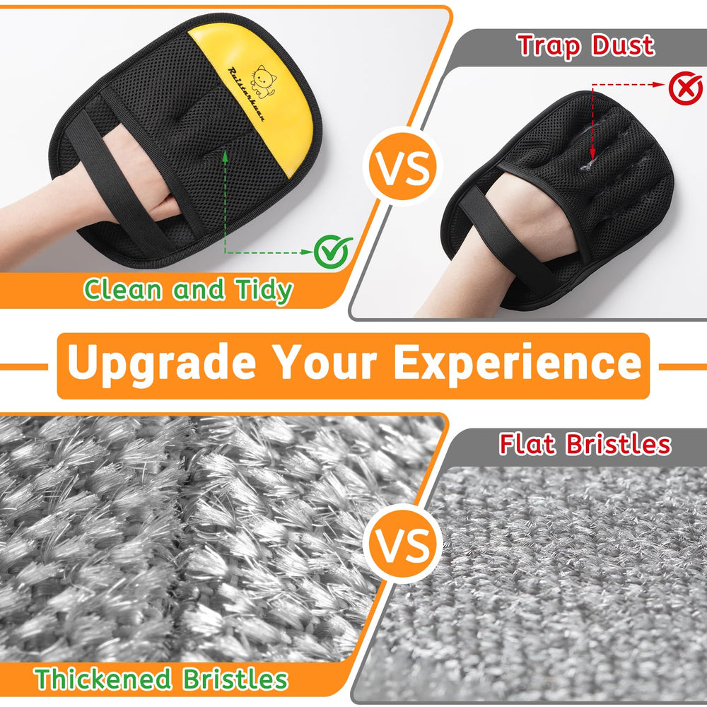 Ruistarhuan multi-surface-use-glove cleans couches, carpets, and car seats.