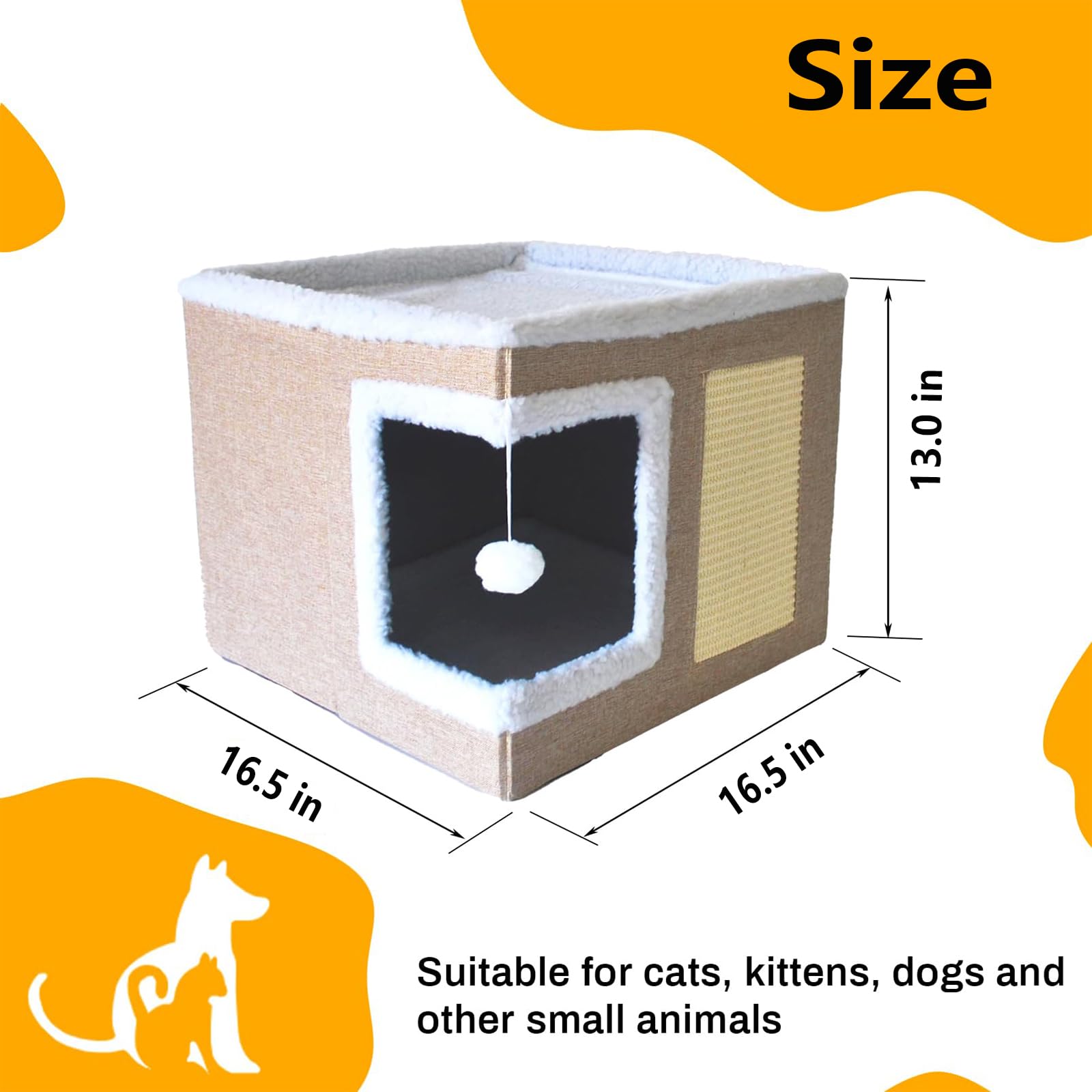 RuiXiangTeng foldable cat condo design for easy storage