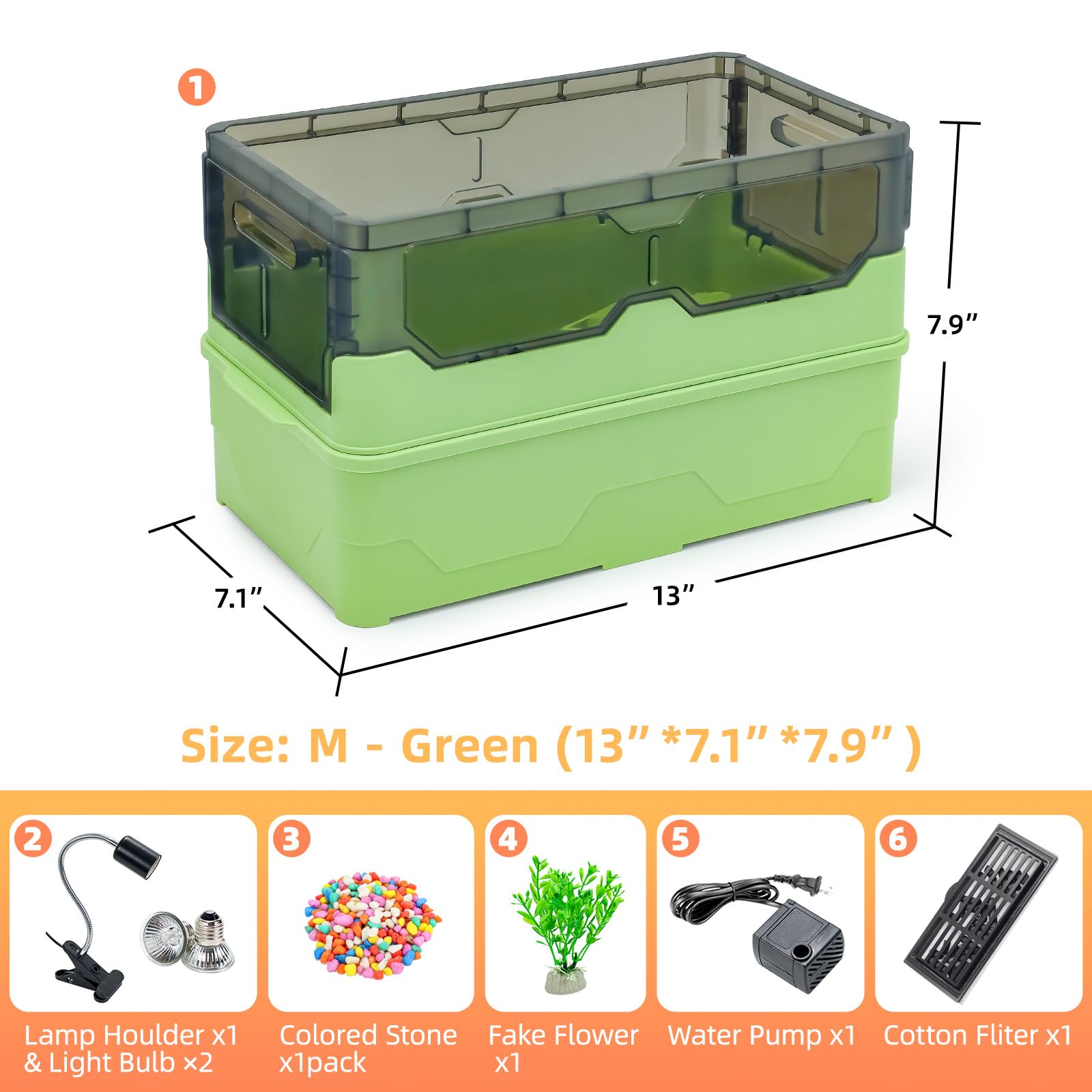 RunDuck Turtle Habitat Kit green zone enrichment for basking and exploration.