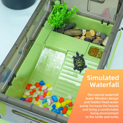 RunDuck Turtle Habitat Kit water-change system simplifies maintenance.