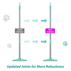 Rundik carpet rake copper teeth close-up shows efficient pet hair lifting.