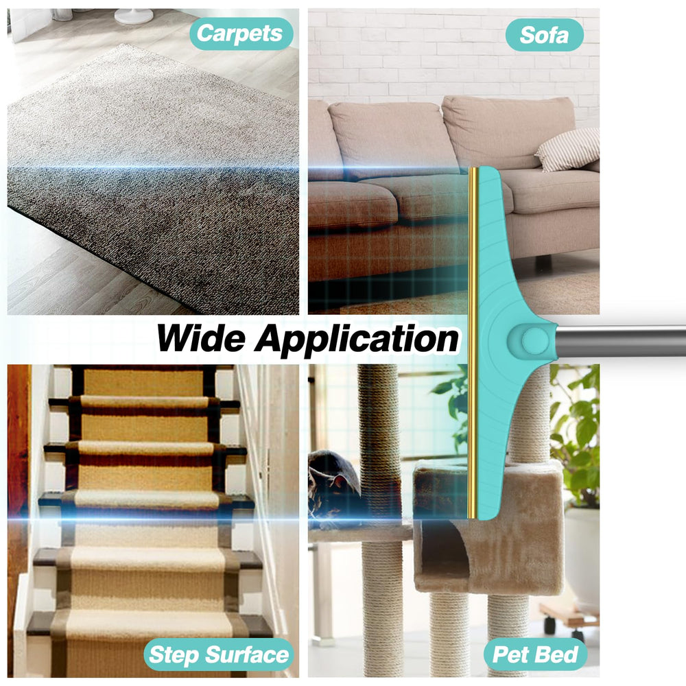 Rundik carpet rake multi-purpose-use showcases lint removal and textiles care.