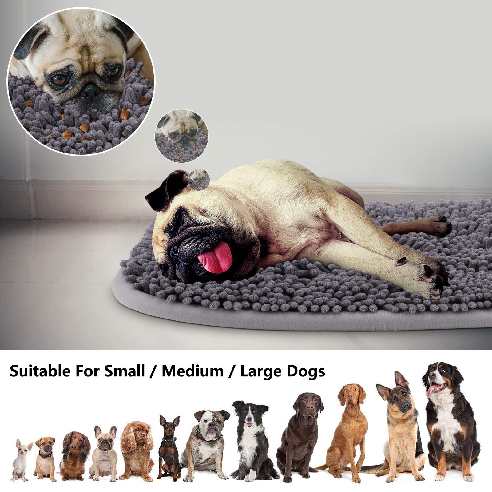 Rundik Snuffle Mat hidden treats demo encourages foraging play